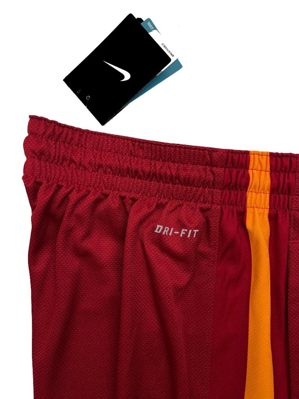 Nike NWT NEW Elite Dri Fit Basketball Shorts crimson red gold Mens XXL 2XL 2X - Picture 3 of 6